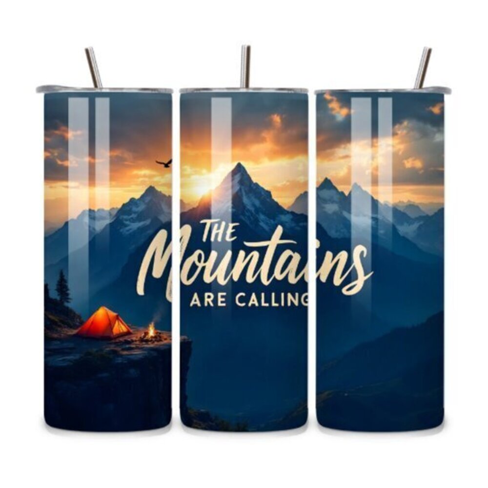 The Mountains Are Calling 20oz Stainless Steel Tumbler